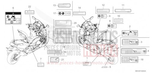ETIQUETTE DE PRECAUTIONS NSS750S de 2025